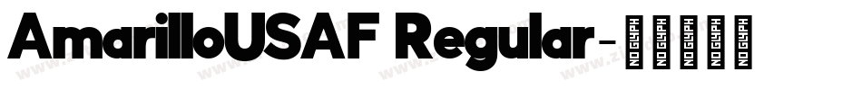 AmarilloUSAF Regular字体转换